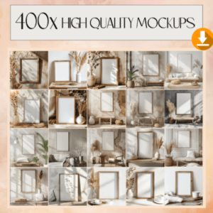 360x Frame Mockup Bundle PSD Wall Mockup 150+