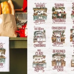 Christmas Kitchen Towel Sublimation