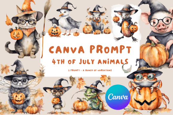 مجموعة من اوامر تصميمات الهالووين على كانفا