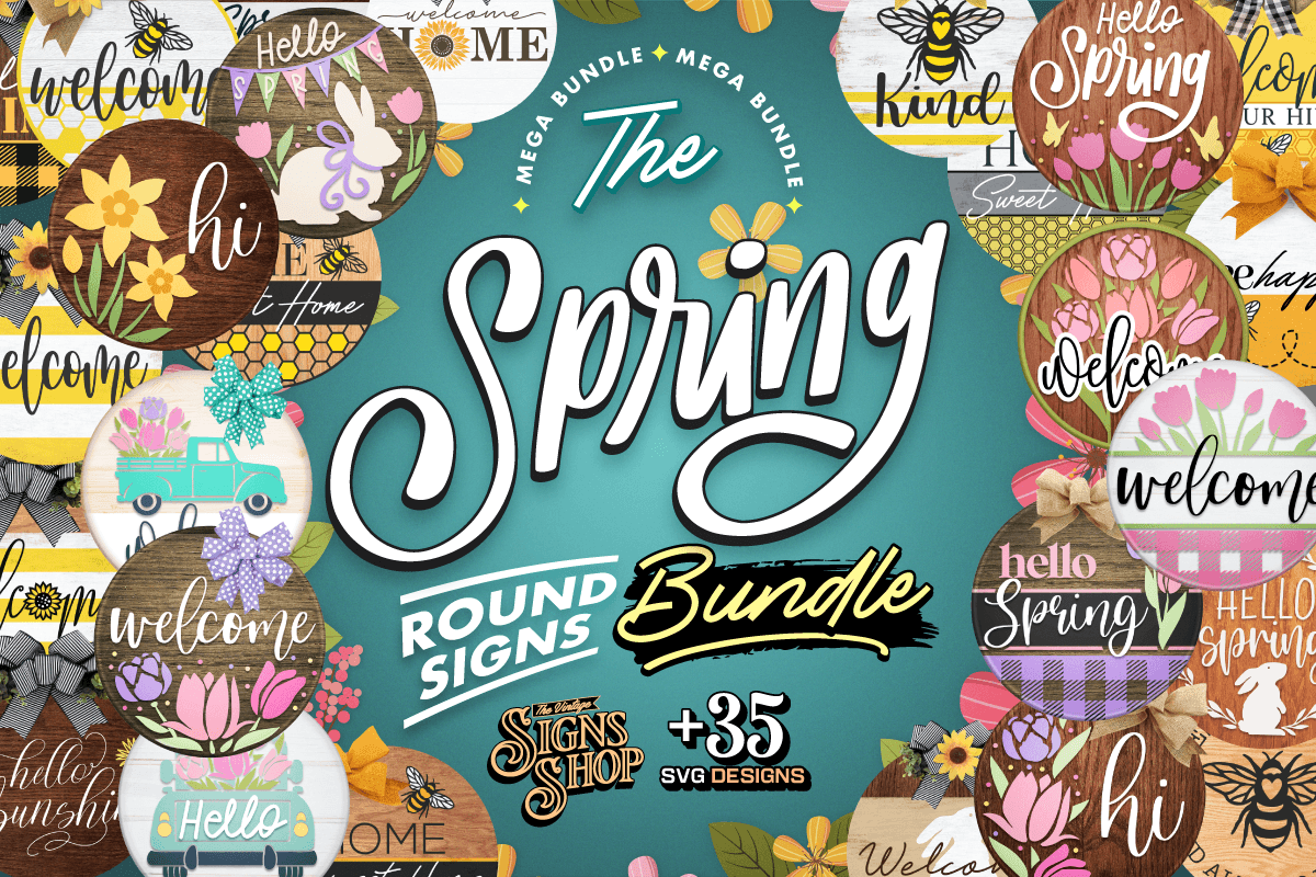 حزمة تصميمات الربيع جميع الامتدادات +35