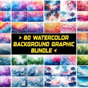 Watercolor Background Graphic Bundle