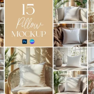 Fall Pillow Mockup Bundle