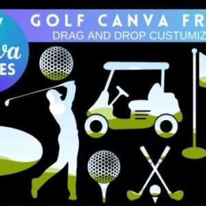 Golf Customizable Canva Frames