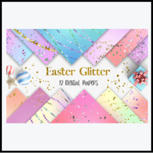 Easter Glitter Background
