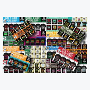 عدد 650 تصميم تيشرتات احترافية ألوان جميلة