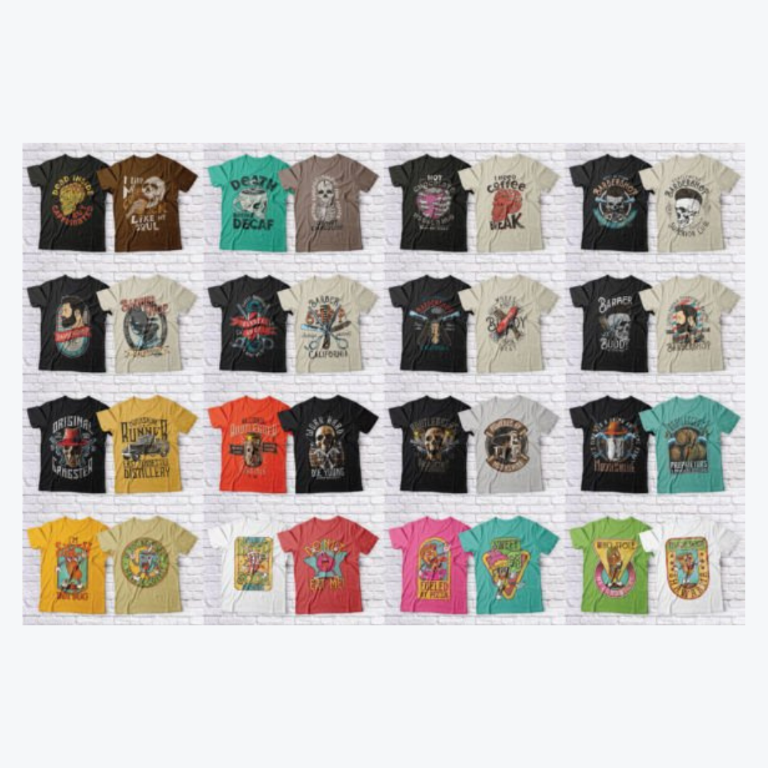 مجموعة 153 تصميم من القمصان القابلة للتحرير