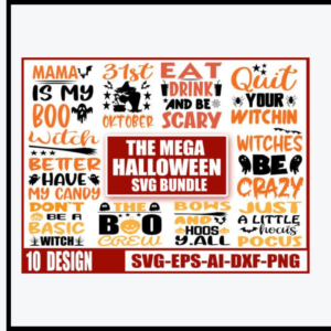 Halloween SVG عدد 10 تمصميات
